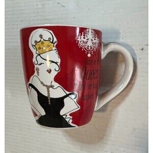 Certified International British Inspired "Queen of the Home" 20oz Coffee Mug